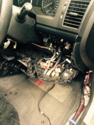 Dash apart guage install